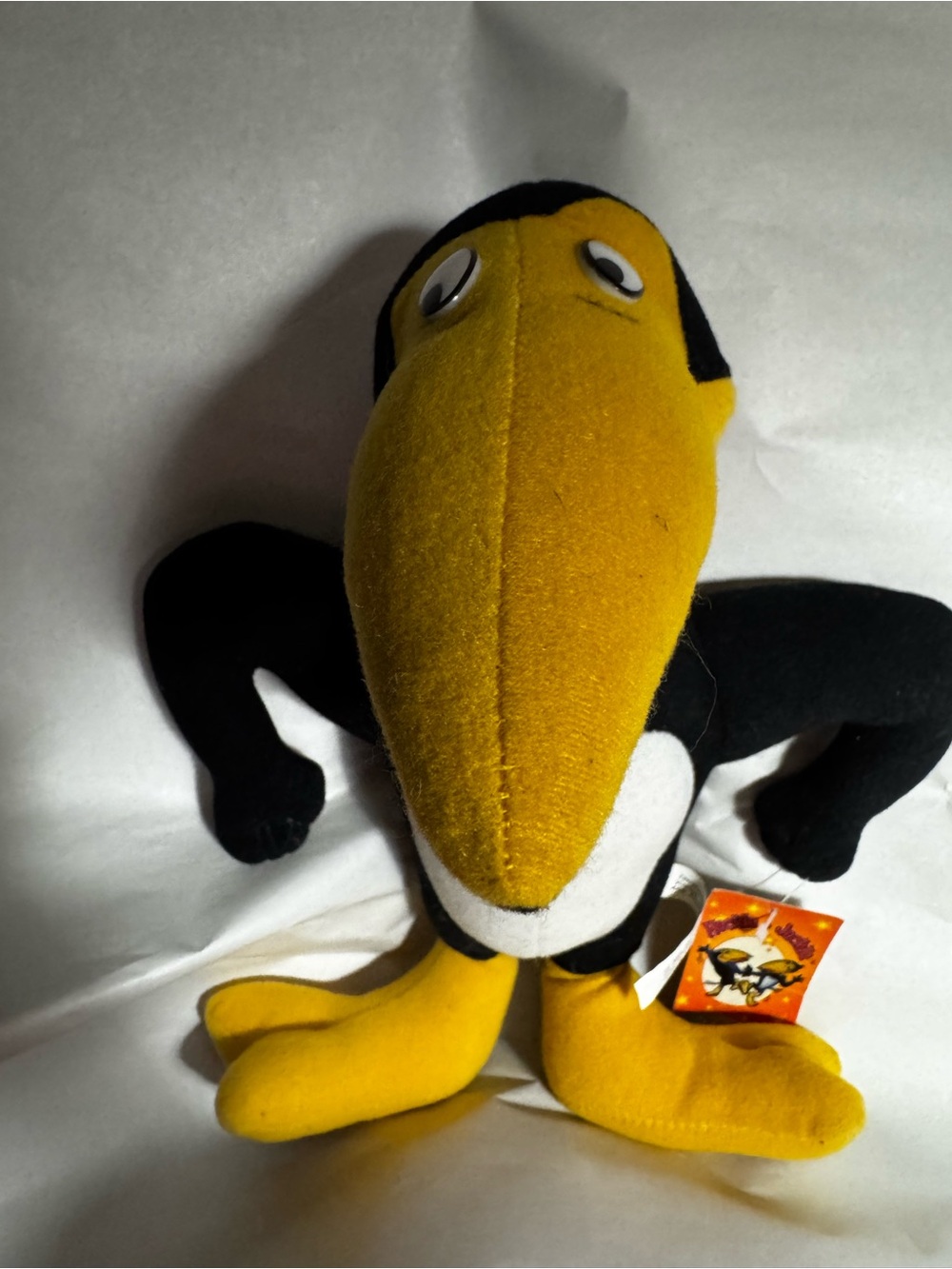 Vintage 1997 Viacom Heckle And Jeckle Magpie 8” Plush Terrytoons